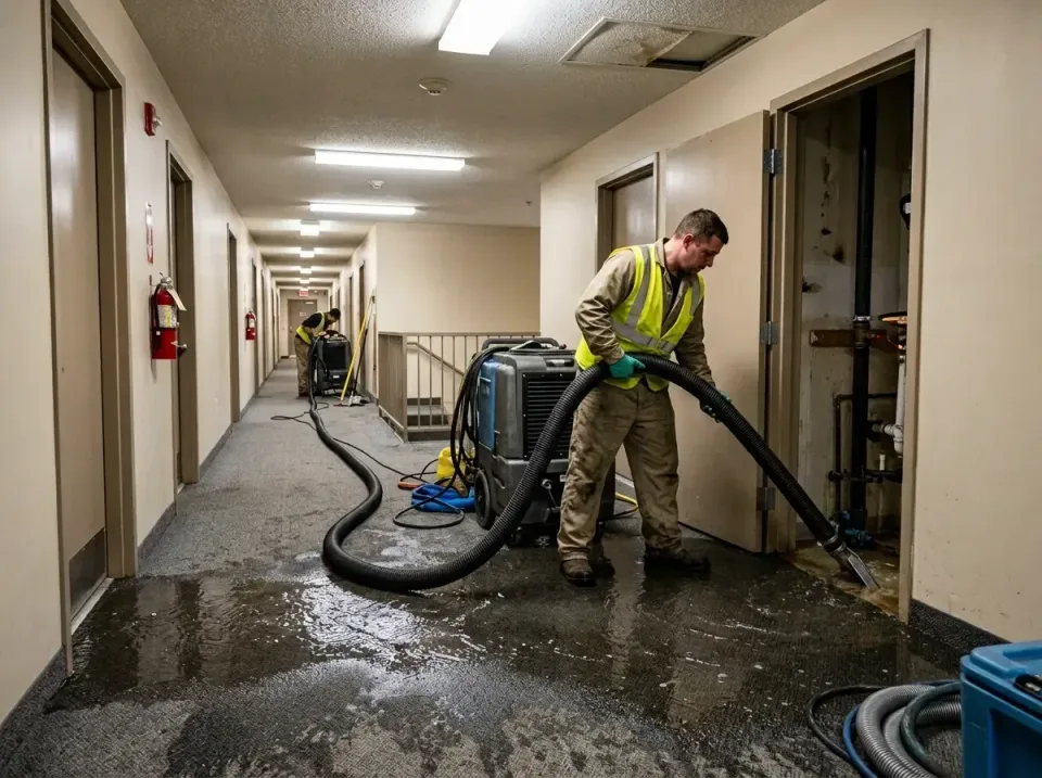 multi-unit-apartment-hallway-f-005 — frequently asked questions, Emergency Burst Pipe Water Extraction & Removal in Larkspur…